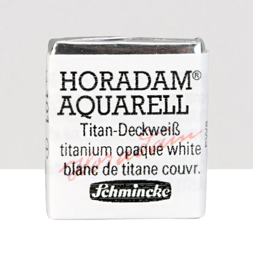 Farba akwarelowa Schmincke Horadam Aquarell półkostka - 101 Titanium opaque white