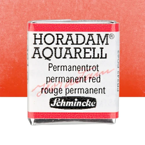 Farba akwarelowa Schmincke Horadam Aquarell półkostka - 361 Permanent Red
