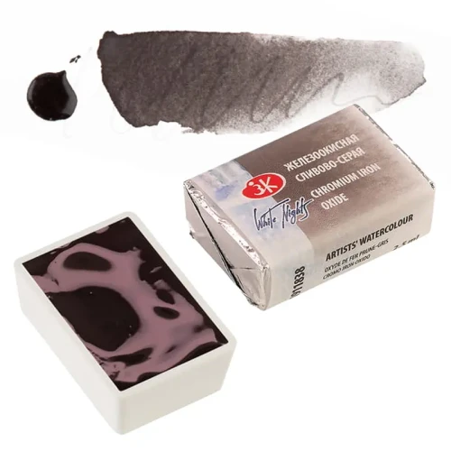 Farba akwarelowa Białe Noce kostka - 838 Chromium Irone Oxide