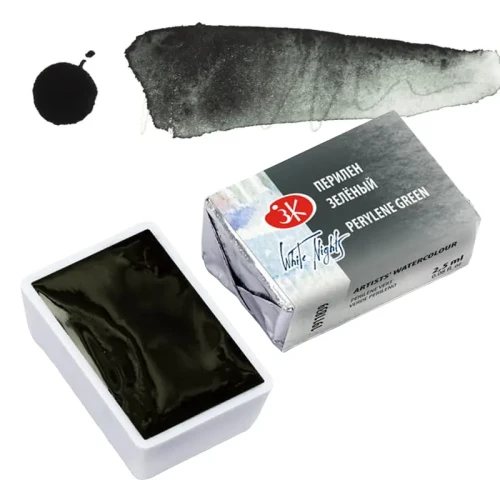 Farba akwarelowa Białe Noce kostka - 839 Perylene Green