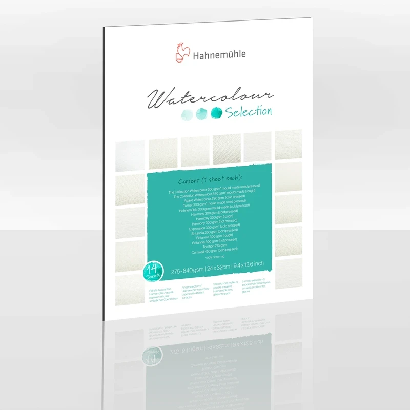 Blok do akwareli Watercolour Selection 275-640 g, Hahnemuhle - 17 x 24cm, 14 ark. 02