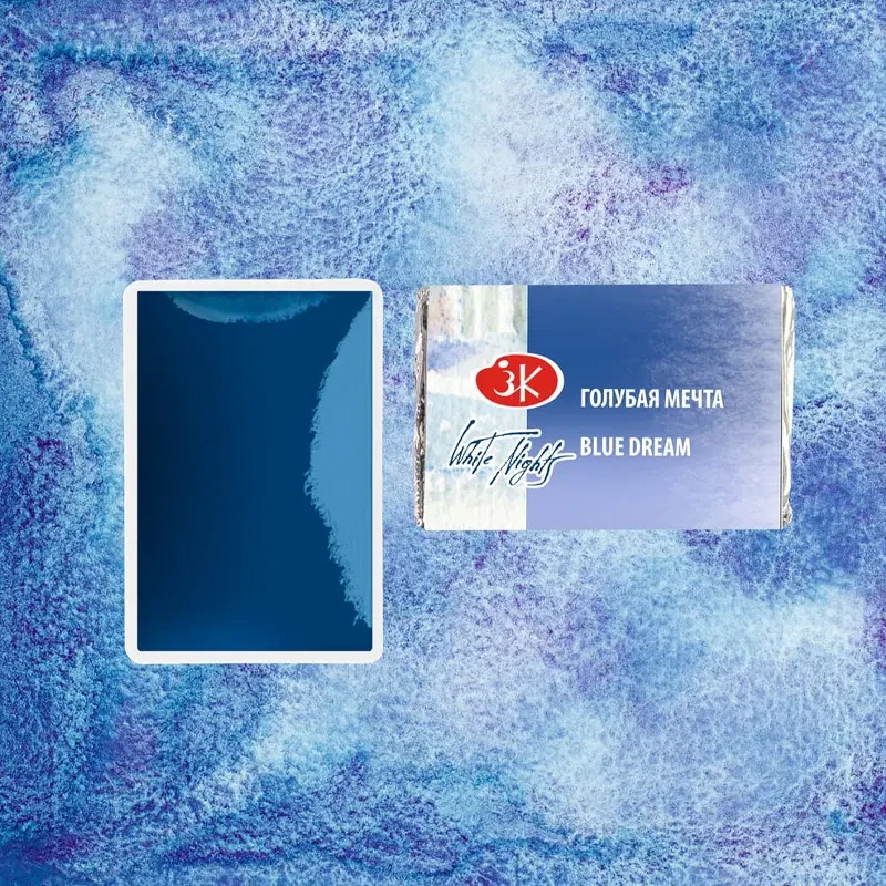 Farba akwarelowa Białe Noce kostka - 570 Blue Dream 03