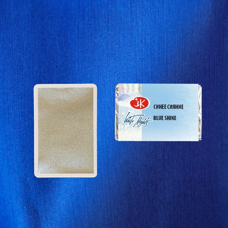 Farba akwarelowa Białe Noce kostka - 1003 Blue Shine 02