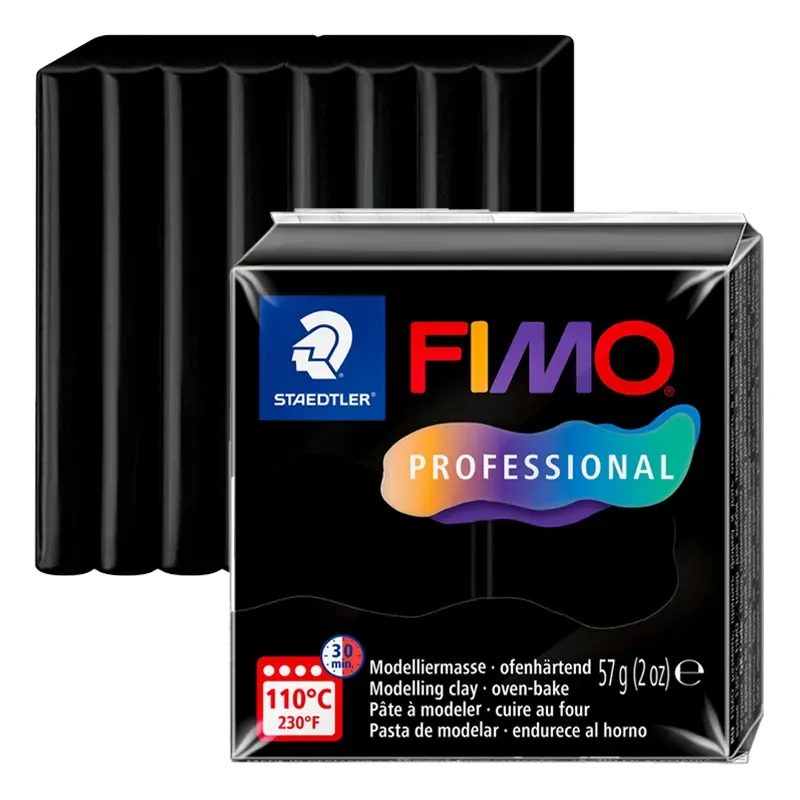 Modelina Fimo Professional 57 g - 009 Czarny 09