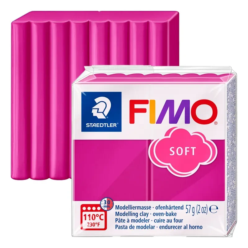 Modelina Fimo Soft 57 g - 22 amarantowy 01