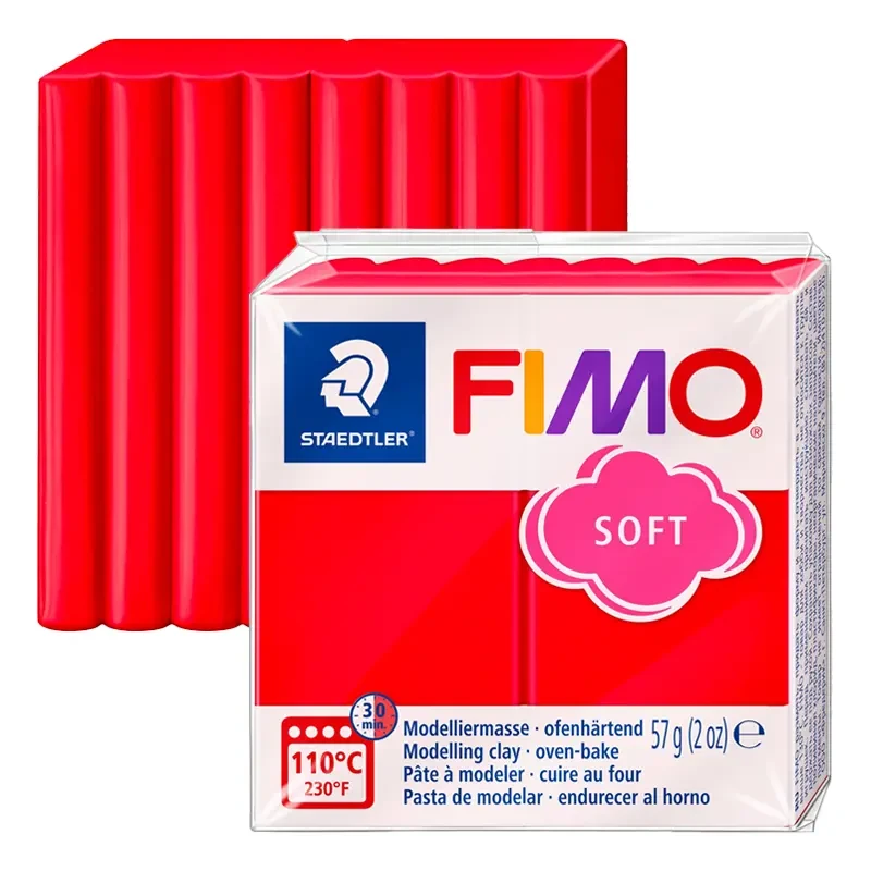 Modelina Fimo Soft Staedtler 57 g - 24 Indyjski czerwony 01