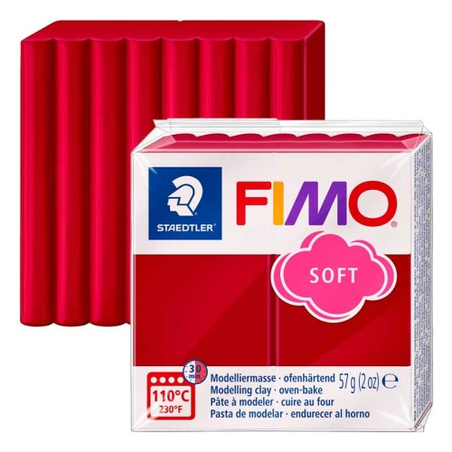 Modelina Fimo Soft Staedtler 57 g - 26 Karminowy