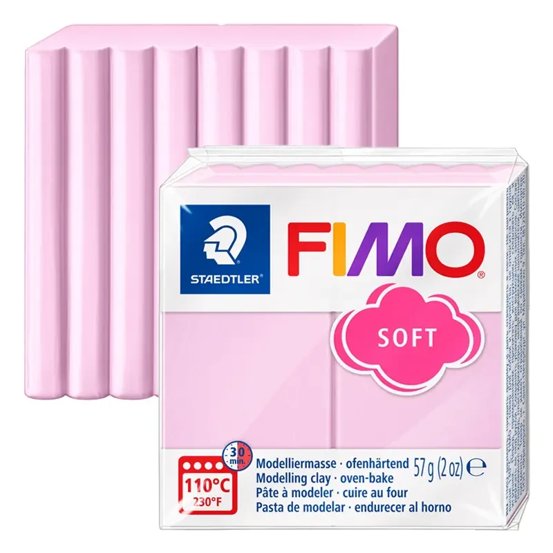 Modelina Fimo Soft Staedtler 57 g - 205 różowy pastelowy 01