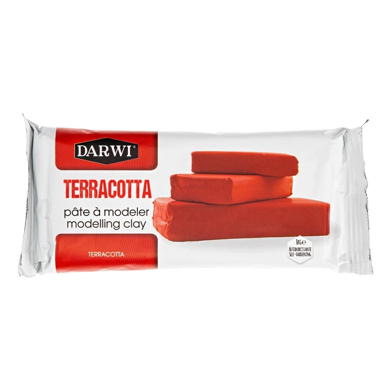 Glina, masa samoutwardzalna Darwi 1 kg - terracotta 01