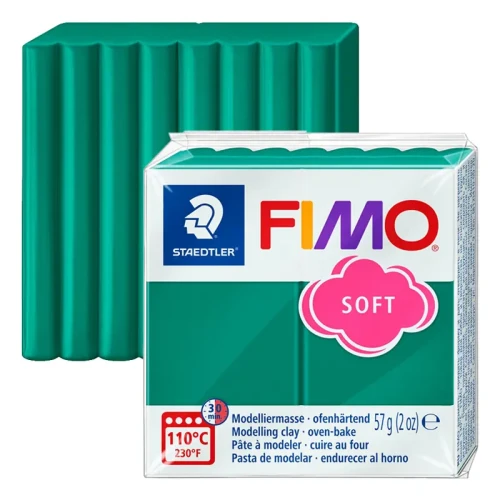 Modelina Fimo Soft Staedtler 57 g - 56 Szmaragdowy