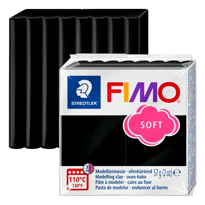 Modelina Fimo Soft Staedtler 57 g - 9 Czarny 01