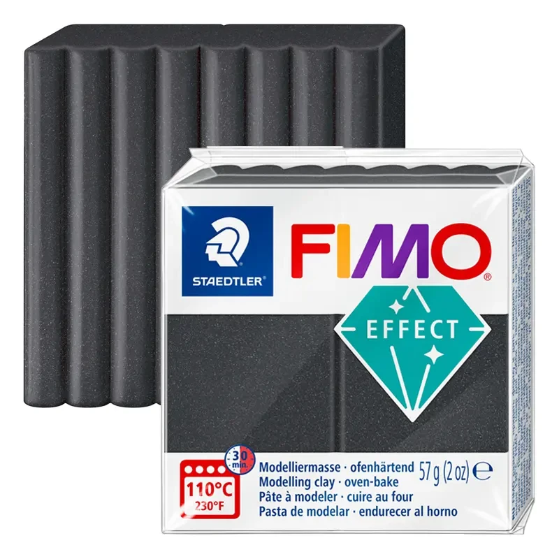 Modelina Fimo Effect Metallic Staedtler 57 g - 091 Szary metaliczny 01