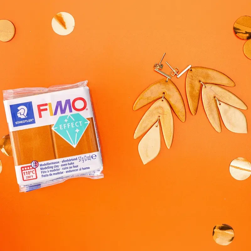 Modelina Fimo Effect Metallic Staedtler 57 g - 041 Pomarańczowy metaliczny 09