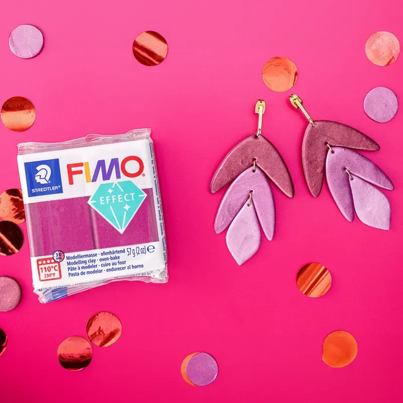 Modelina Fimo Effect Metallic Staedtler 57 g - 021 Bordowy metaliczny 02