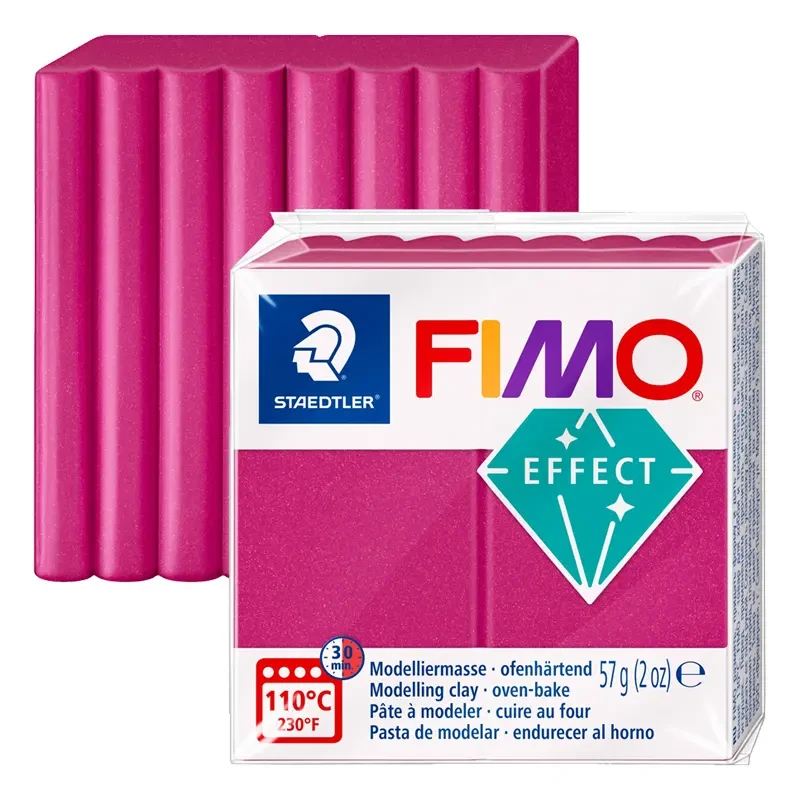 Modelina Fimo Effect Metallic Staedtler 57 g - 021 Bordowy metaliczny 01