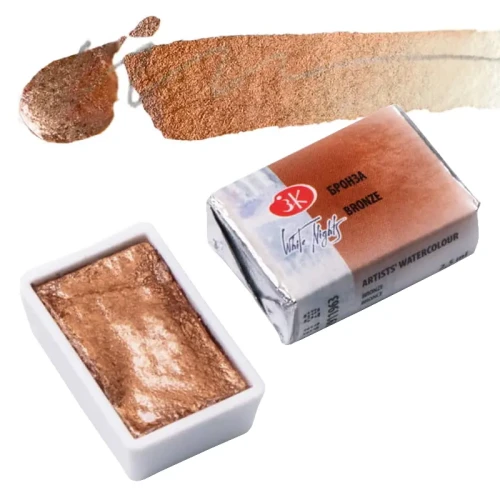 Farba akwarelowa Białe Noce kostka - 963 Bronze