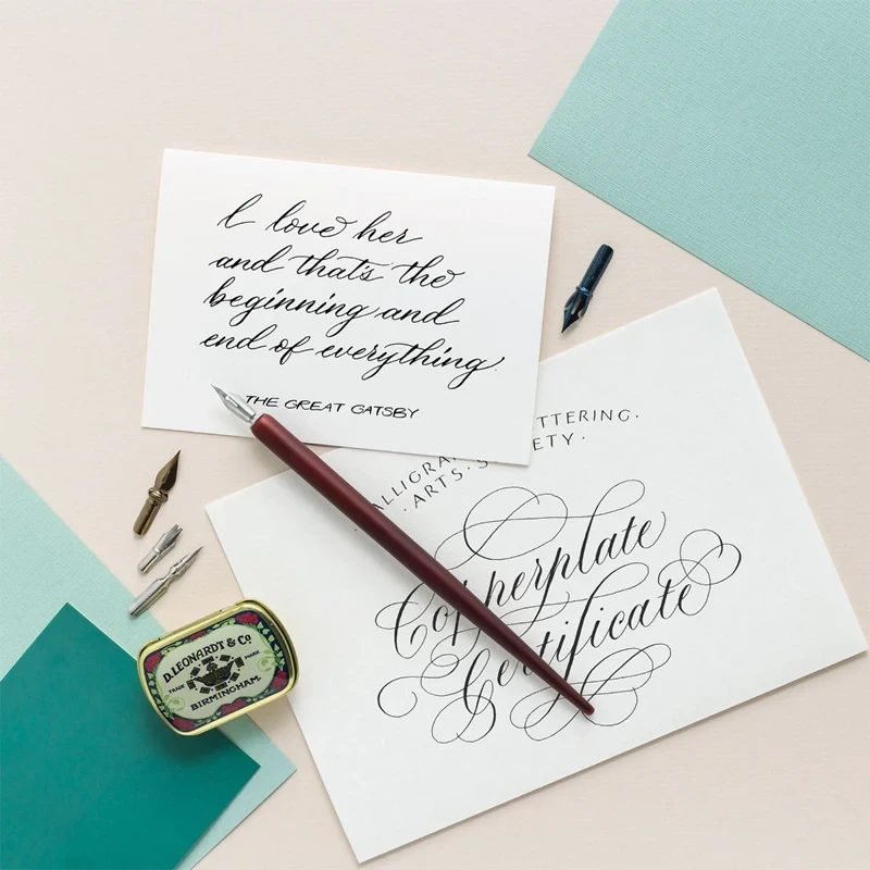 Zestaw do kaligrafii Manuscript - Copperplate & Shadow Nibs Leonardt 04