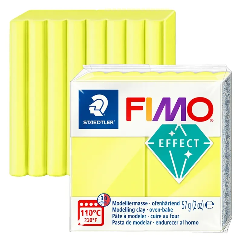 Modelina Fimo Effect Neon Staedtler 57 g - 101 Żółty 01