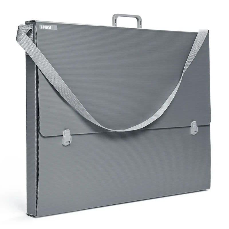 Teczka na rysunki B2 Leniar szara - 50 x 70 cm 01