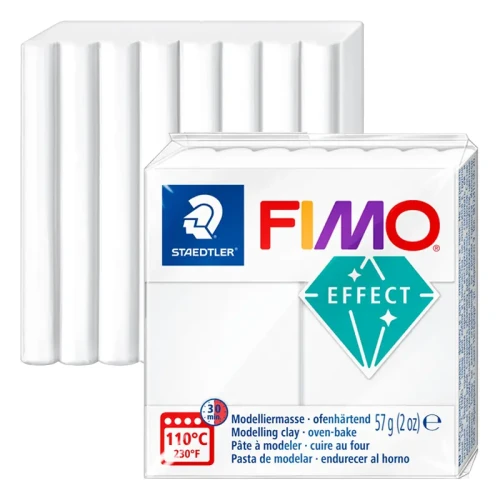Modelina Fimo Effect Translucent Staedtler 57 g - 014 Biały przezroczysty