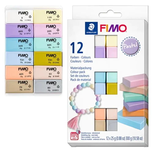 Modelina Fimo Soft zestaw 12 x 25 g - Pastel 