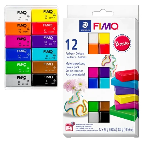 Modelina Fimo Soft zestaw 12 x 25 g - Basic