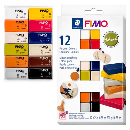 Modelina Fimo Soft zestaw 12 x 25 g - Natural