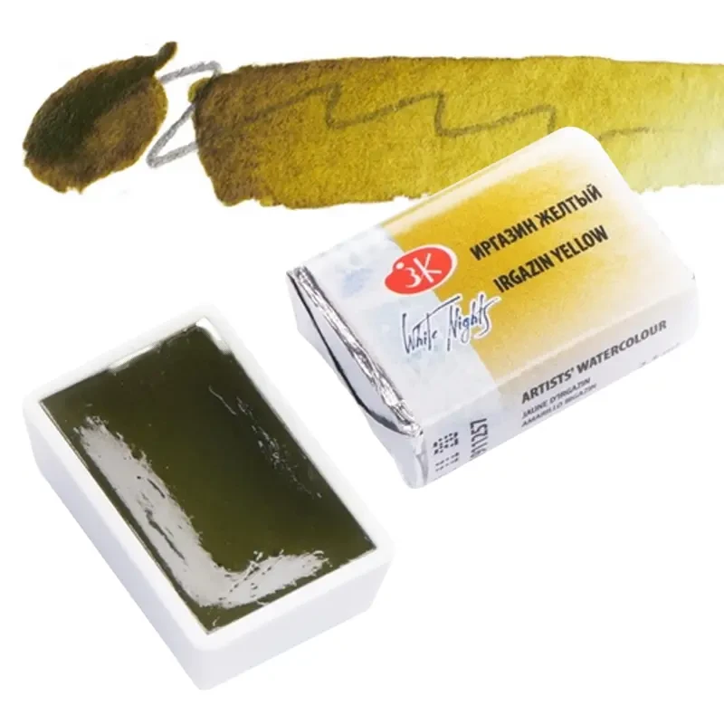 Farba akwarelowa Białe Noce kostka - 257 Irgazin Yellow 01