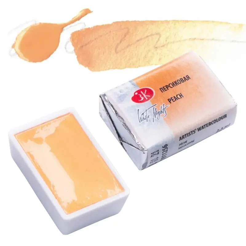 Farba akwarelowa Białe Noce kostka - 256 Peach 01