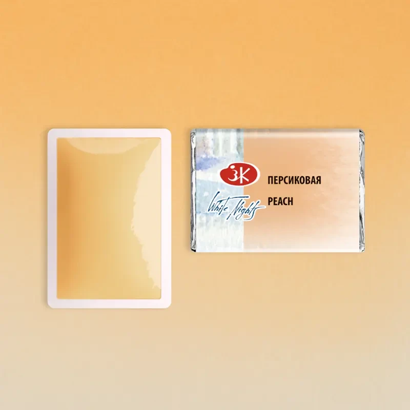 Farba akwarelowa Białe Noce kostka - 256 Peach 02