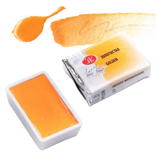 Farba akwarelowa Białe Noce kostka - 216 Golden