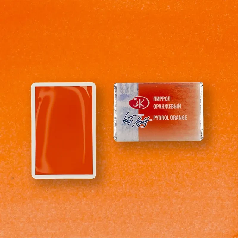 Farba akwarelowa Białe Noce kostka - 315 Orange 02