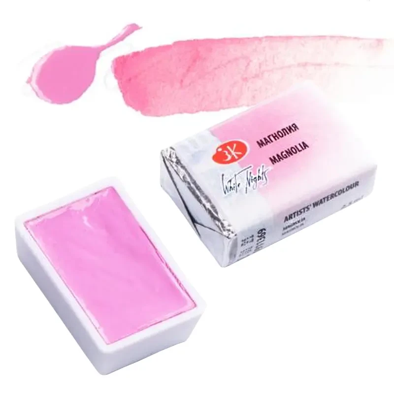 Farba akwarelowa Białe Noce kostka - 369 Magnolia 01