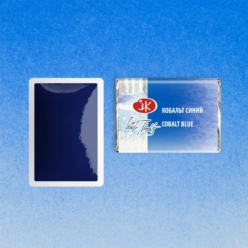 Farba akwarelowa Białe Noce kostka - 508 Cobalt Blue 02