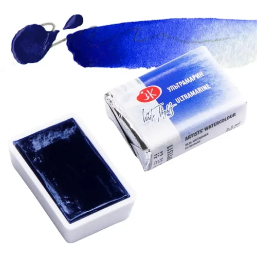 Farba akwarelowa Białe Noce kostka - 511 Ultramarine