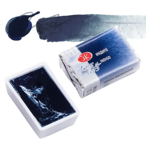 Farba akwarelowa Białe Noce kostka - 516 Indigo