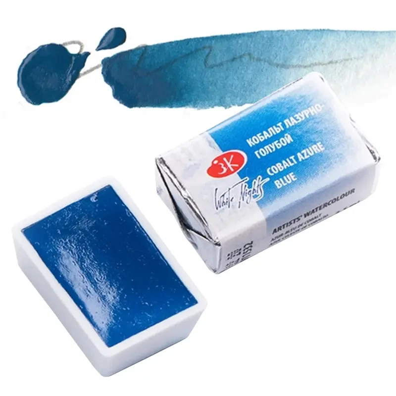 Farba akwarelowa Białe Noce kostka - 532 Cobalt Azure Blue 01