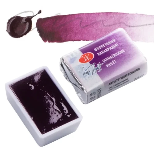 Farba akwarelowa Białe Noce kostka - 621 Quinacridone Violet