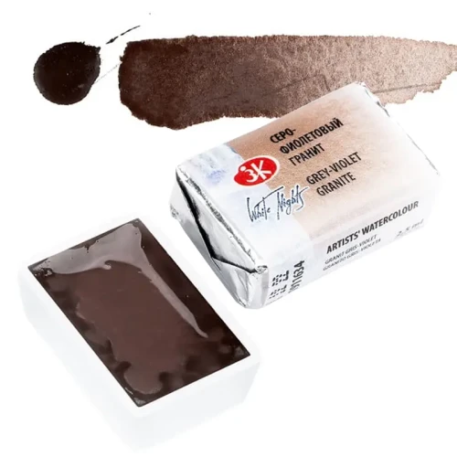 Farba akwarelowa Białe Noce kostka - 634 Grey-violet Granite