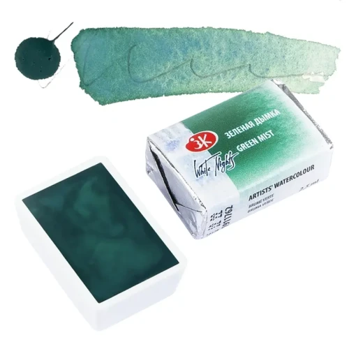 Farba akwarelowa Białe Noce kostka - 762 Green Mist