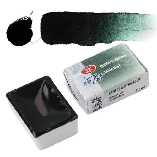 Farba akwarelowa Białe Noce kostka - 761 Taiga Mist