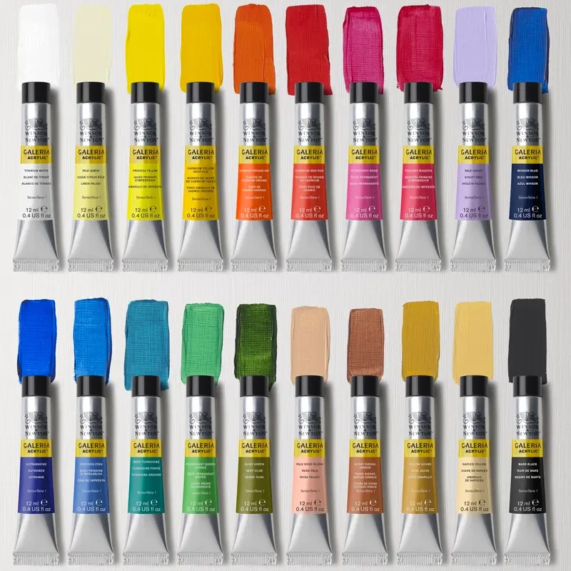 Farby akrylowe Winsor & Newton Galeria zestaw 20 x 12 ml 03