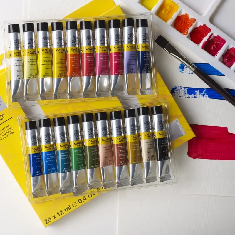 Farby akrylowe Winsor & Newton Galeria zestaw 20 x 12 ml 04