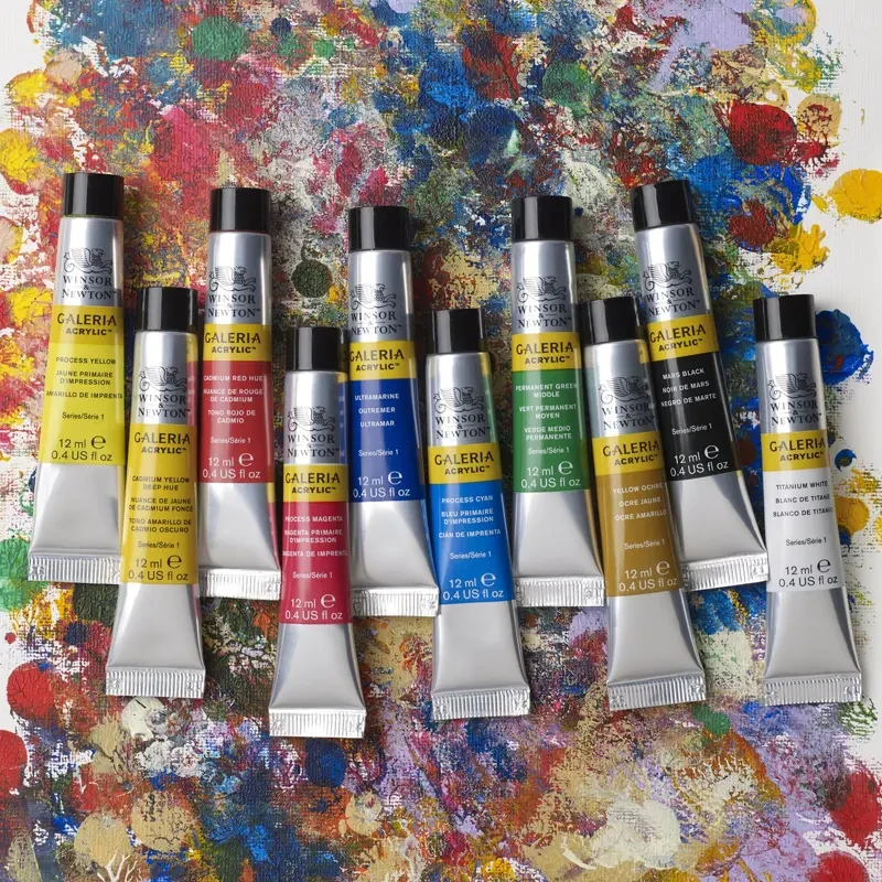 Farby akrylowe Winsor & Newton Galeria zestaw 10 x 12 ml 05