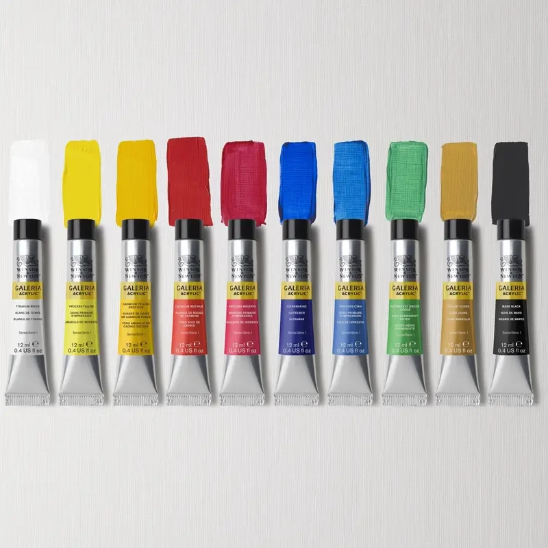 Farby akrylowe Winsor & Newton Galeria zestaw 10 x 12 ml 04