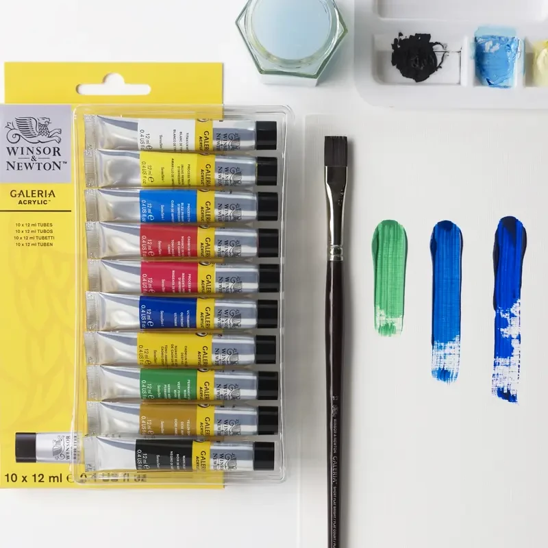 Farby akrylowe Winsor & Newton Galeria zestaw 10 x 12 ml 03