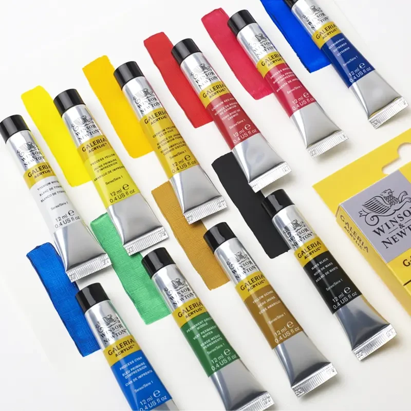 Farby akrylowe Winsor & Newton Galeria zestaw 10 x 12 ml 02