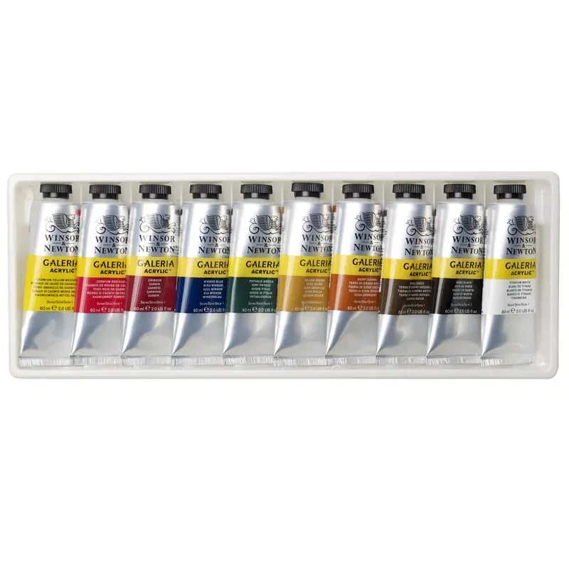 Farby akrylowe Winsor & Newton Galeria zestaw 10 x 60 ml 03