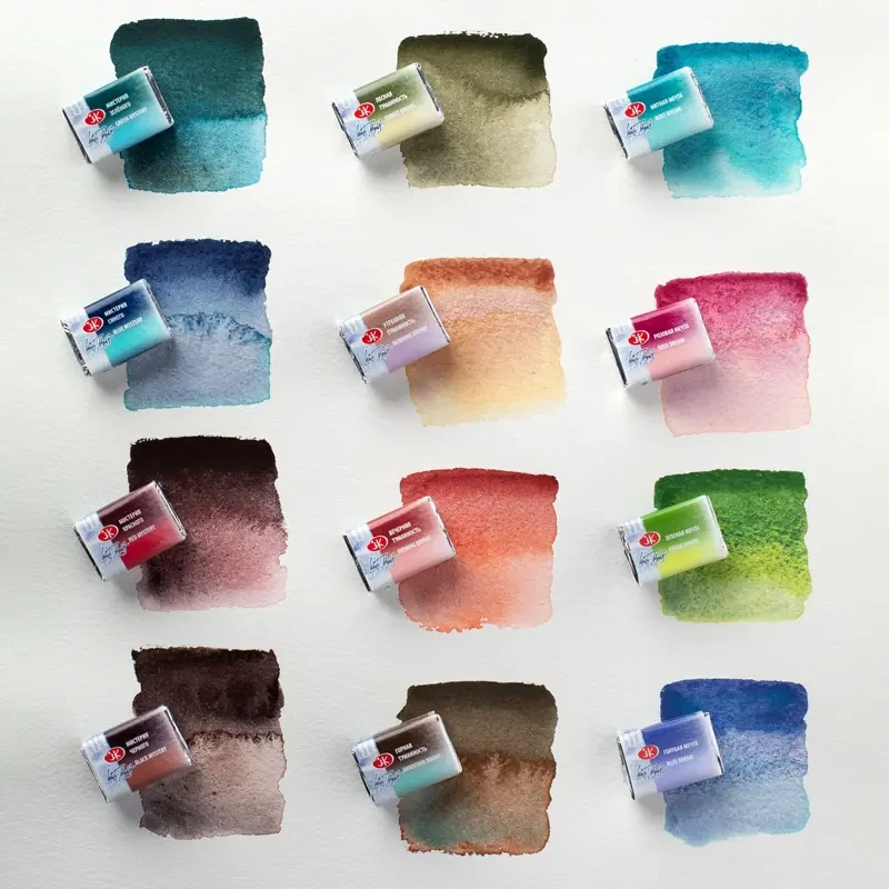 Akwarele Białe Noce Metamorphosis zestaw 12 szt., kartonowe opakowanie 03