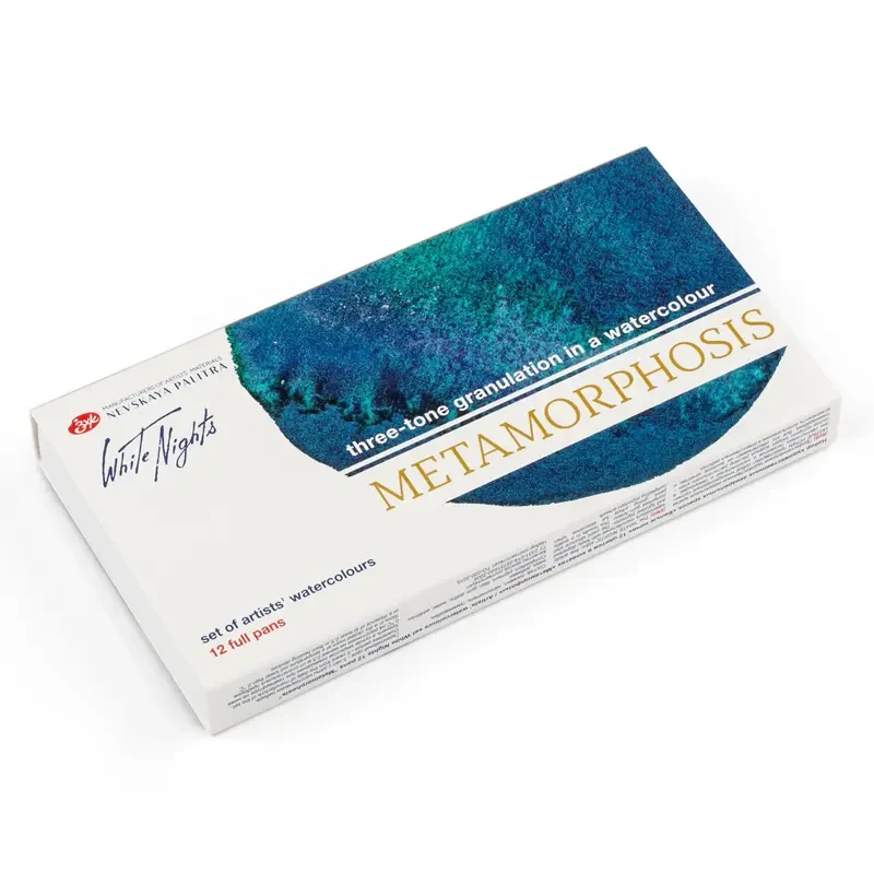 Akwarele Białe Noce Metamorphosis zestaw 12 szt., kartonowe opakowanie 06